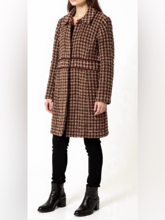Sag Harbor Jackets & Blazers - Sag Harbor Dress coat basket weave orange yellow red and brown size 16